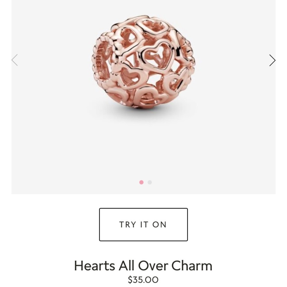 Pandora Hearts All Over Charm